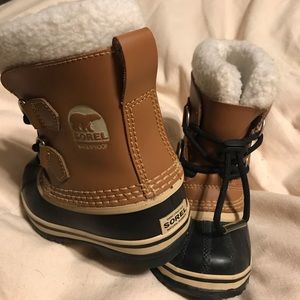 Kids Sorel Waterproof Snow Duck Boots
